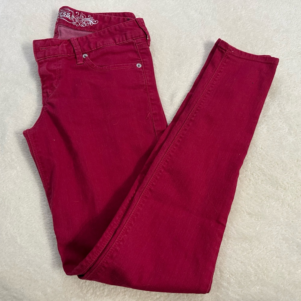 Express Jean Jegging Red